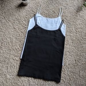 Ann Taylor Black and White camisole bundle Medium